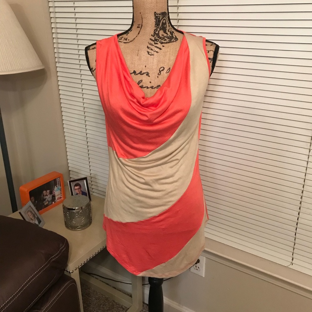 NWT THX collection cowl neck sleeveless top!